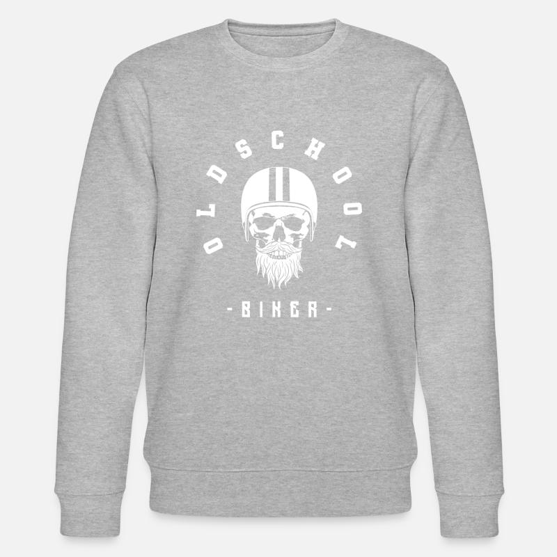 Oldschool Biker - Stanley/Stella Unisex Bio-Sweatshirt CHANGER  - Grau meliert
