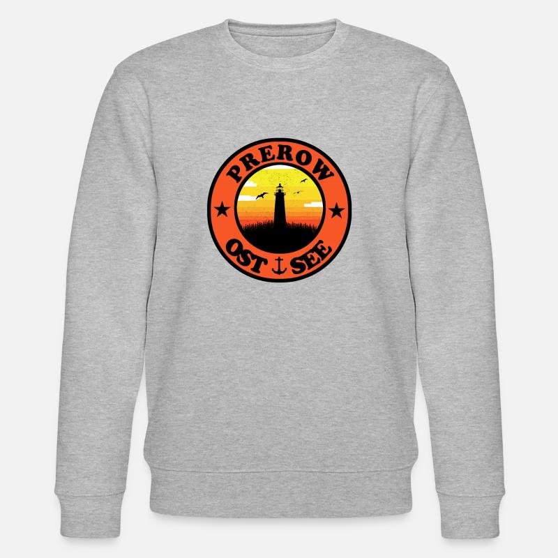 Leuchtturm Ostsee Prerow - Stanley/Stella Unisex Bio-Sweatshirt CHANGER  - Grau meliert