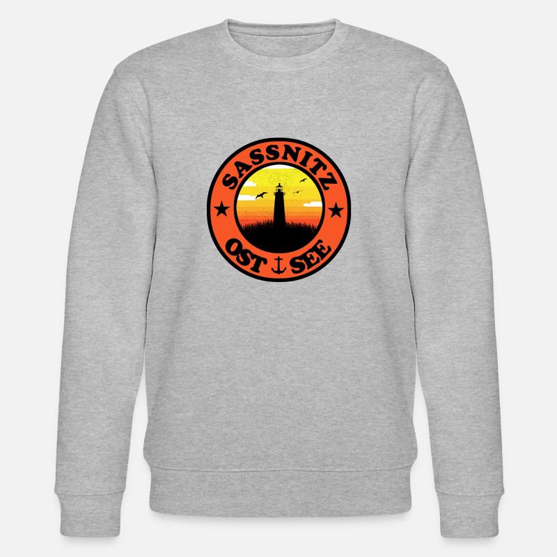 Leuchtturm Ostsee Sassnitz - Stanley/Stella Unisex Bio-Sweatshirt CHANGER - Grau meliert
