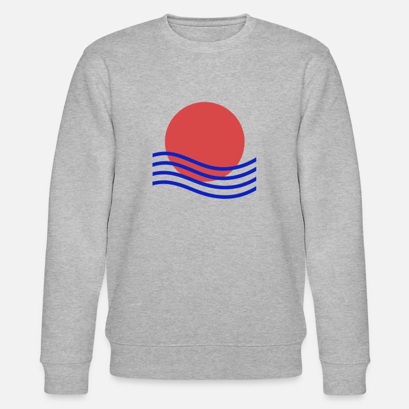 Coucher de soleil abstrait - Sweat bio CHANGER Stanley/Stella Unisexe - gris chiné