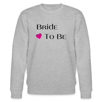 Braut in spe - Stanley/Stella Unisex Bio-Sweatshirt CHANGER  - Grau meliert - Vorne - Nik (191cm) & Marisol (170cm)