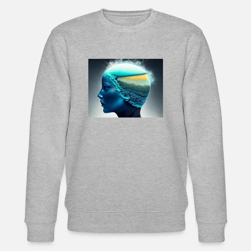 Eis Kopf - Stanley/Stella Unisex Bio-Sweatshirt CHANGER  - Grau meliert