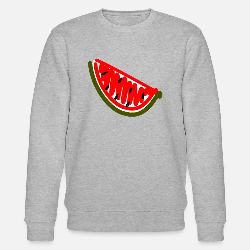 Wassermelone - Stanley/Stella Unisex Bio-Sweatshirt CHANGER  - Grau meliert