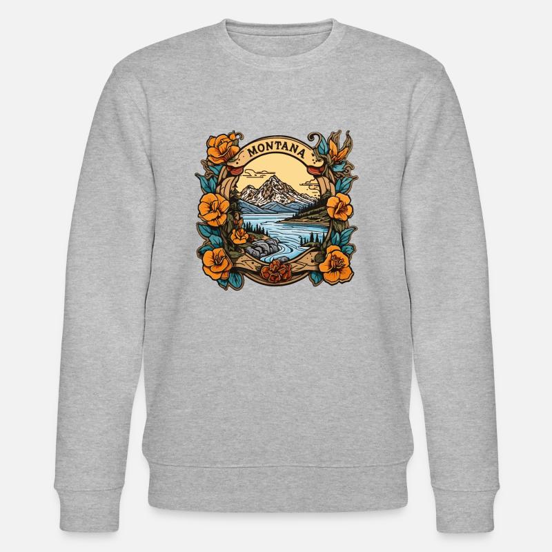Montana - Stanley/Stella Unisex Bio-Sweatshirt CHANGER  - Grau meliert