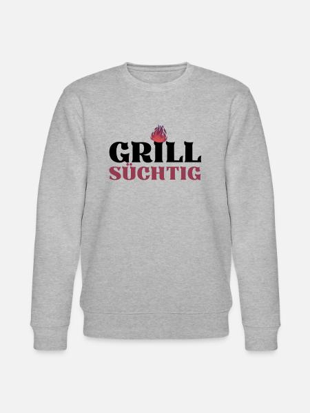 GRILLSÜCHTIG (1) - Stanley/Stella Unisex Bio-Sweatshirt CHANGER  - Grau meliert