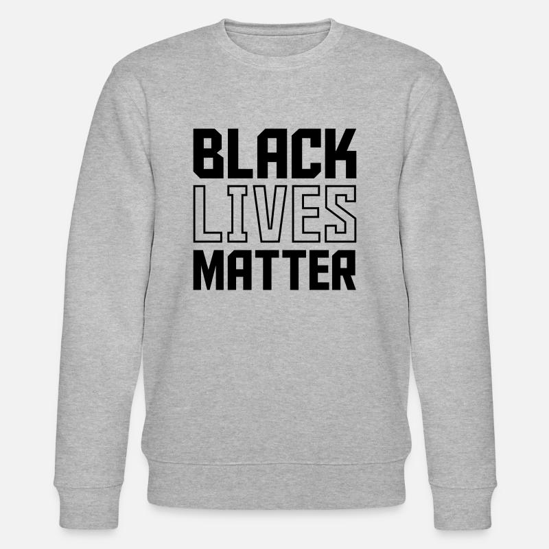 black lives - Stanley/Stella Unisex Bio-Sweatshirt CHANGER  - Grau meliert