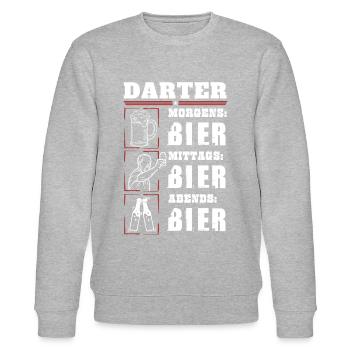 Mon quotidien de dard - Sweat bio CHANGER Stanley/Stella Unisexe - gris chiné - Devant - Nik (191cm) & Marisol (170cm)