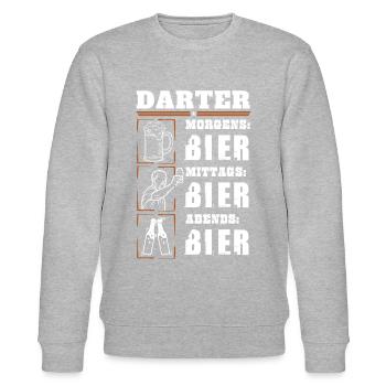 Mon quotidien de dard - Sweat bio CHANGER Stanley/Stella Unisexe - gris chiné - Devant - Nik (191cm) & Marisol (170cm)