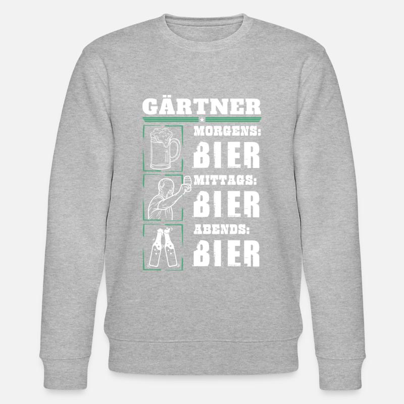 Mon quotidien de jardinier - Sweat bio CHANGER Stanley/Stella Unisexe - gris chiné
