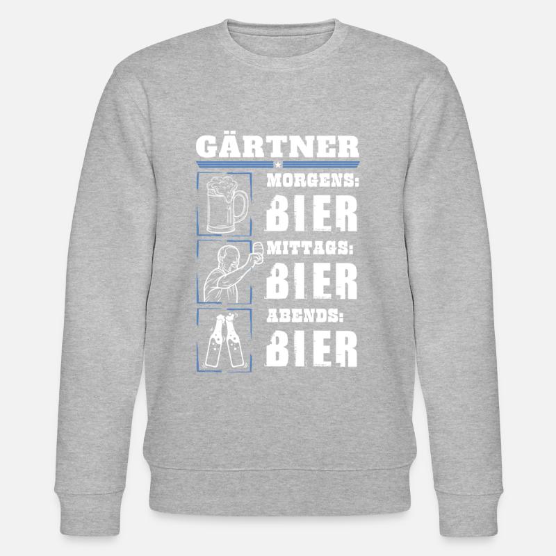 Mon quotidien de jardinier - Sweat bio CHANGER Stanley/Stella Unisexe - gris chiné
