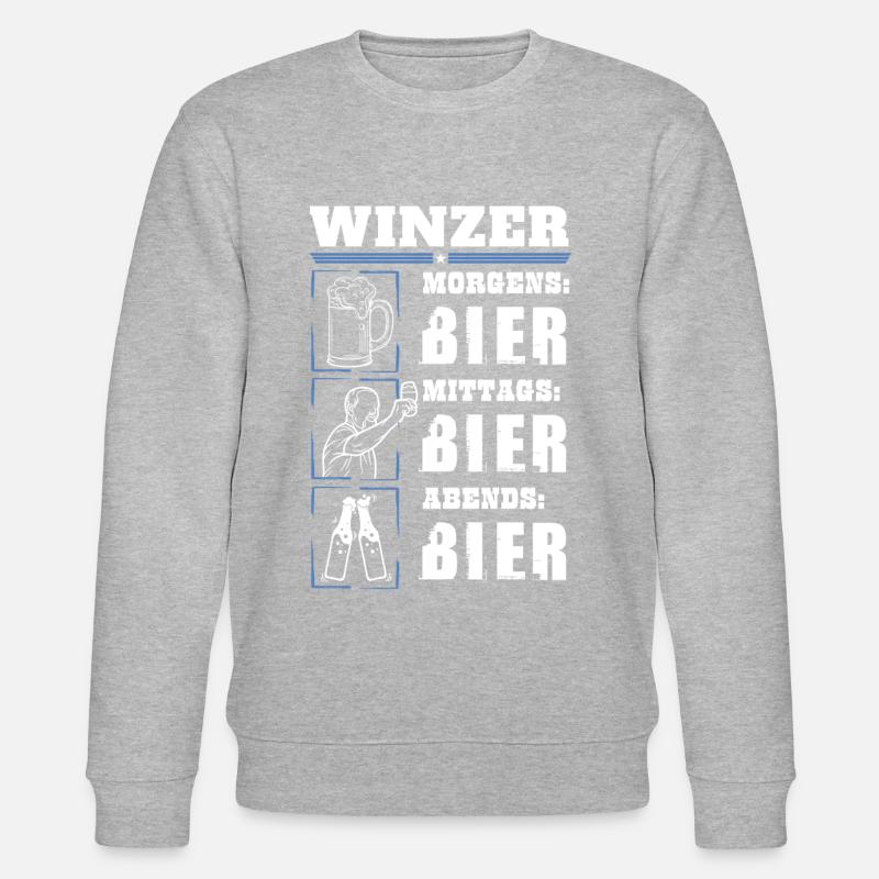 Mon quotidien de vigneron - Sweat bio CHANGER Stanley/Stella Unisexe - gris chiné