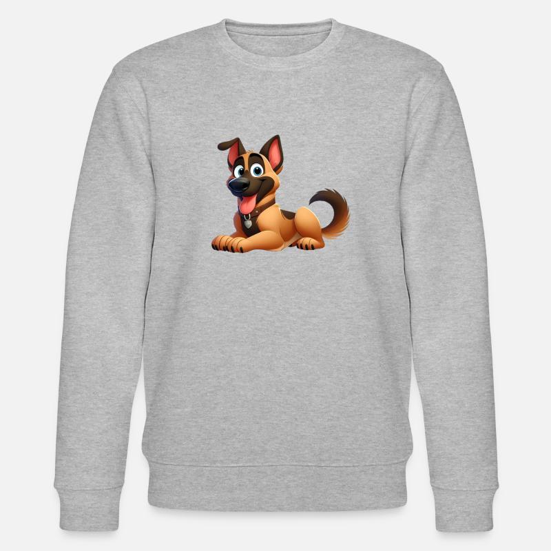 Deutscher Schäferhund - Stanley/Stella Unisex Bio-Sweatshirt CHANGER  - Grau meliert