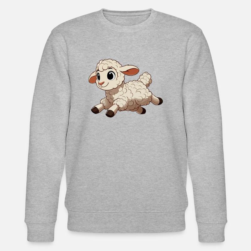 Lamm-Sprünge - Stanley/Stella Unisex Bio-Sweatshirt CHANGER  - Grau meliert