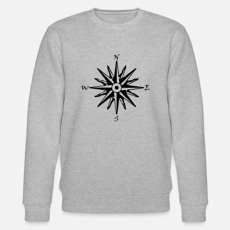 compassrose - Stanley/Stella Unisex Bio-Sweatshirt CHANGER  - Grau meliert