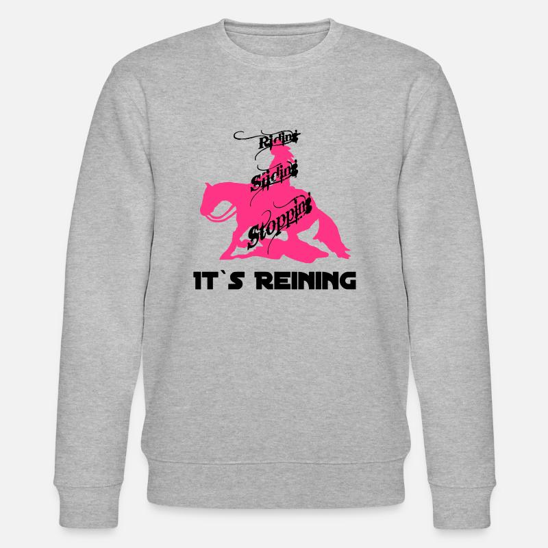 riding_sliding_stopping - Stanley/Stella Unisex Bio-Sweatshirt CHANGER  - Grau meliert