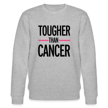 Cancer - Stanley/Stella CHANGER Unisex Organic Sweatshirt - heather grey - Front - Nik (191cm) & Marisol (170cm)