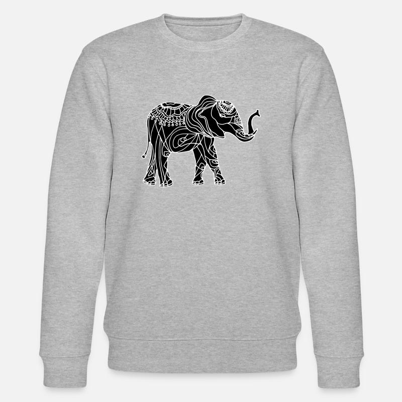 Elefant - Stanley/Stella Unisex Bio-Sweatshirt CHANGER  - Grau meliert