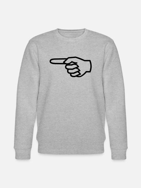 Hand, Finger - links - Stanley/Stella Unisex Bio-Sweatshirt CHANGER - Grau meliert