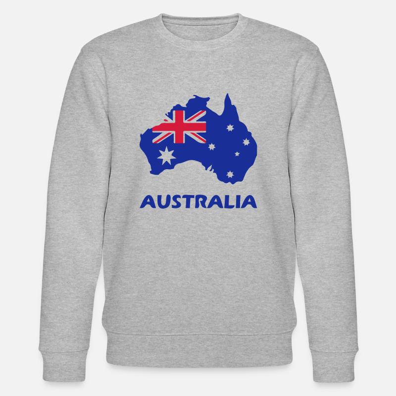 Australia_3 - Stanley/Stella Unisex Bio-Sweatshirt CHANGER  - Grau meliert
