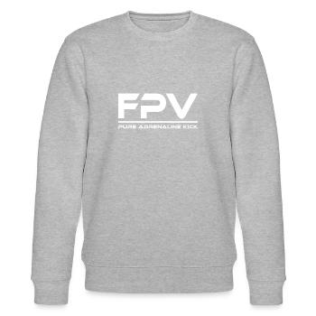 FPV- Pure Adrenaline Kick - Stanley/Stella Unisex Bio-Sweatshirt CHANGER  - Grau meliert - Vorne - Nik (191cm) & Marisol (170cm)