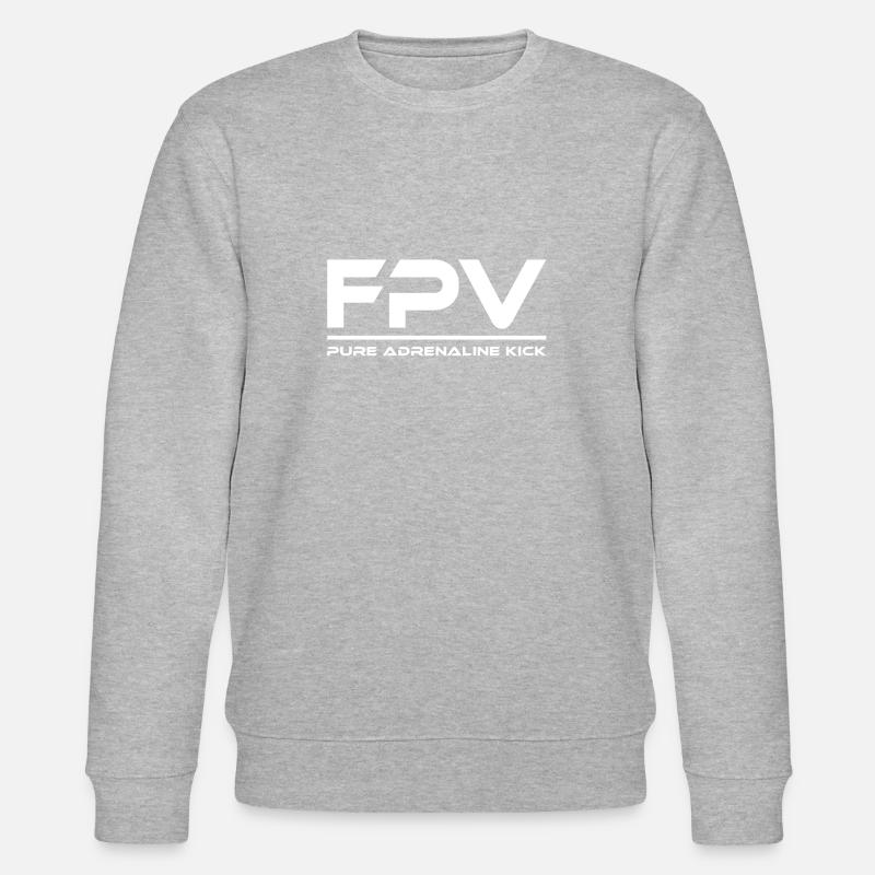 FPV- Pure Adrenaline Kick - Stanley/Stella Unisex Bio-Sweatshirt CHANGER  - Grau meliert