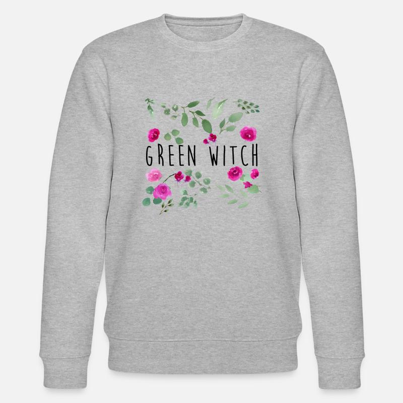Green Witch - Stanley/Stella Unisex Bio-Sweatshirt CHANGER  - Grau meliert