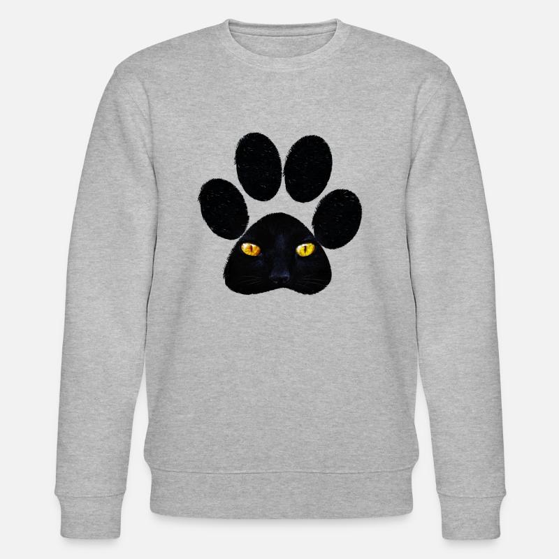 Katzenpfote - Stanley/Stella Unisex Bio-Sweatshirt CHANGER  - Grau meliert
