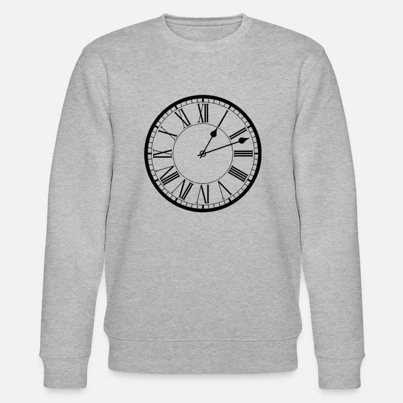 ACAB CLOCK 19 - Stanley/Stella Unisex Bio-Sweatshirt CHANGER  - Grau meliert