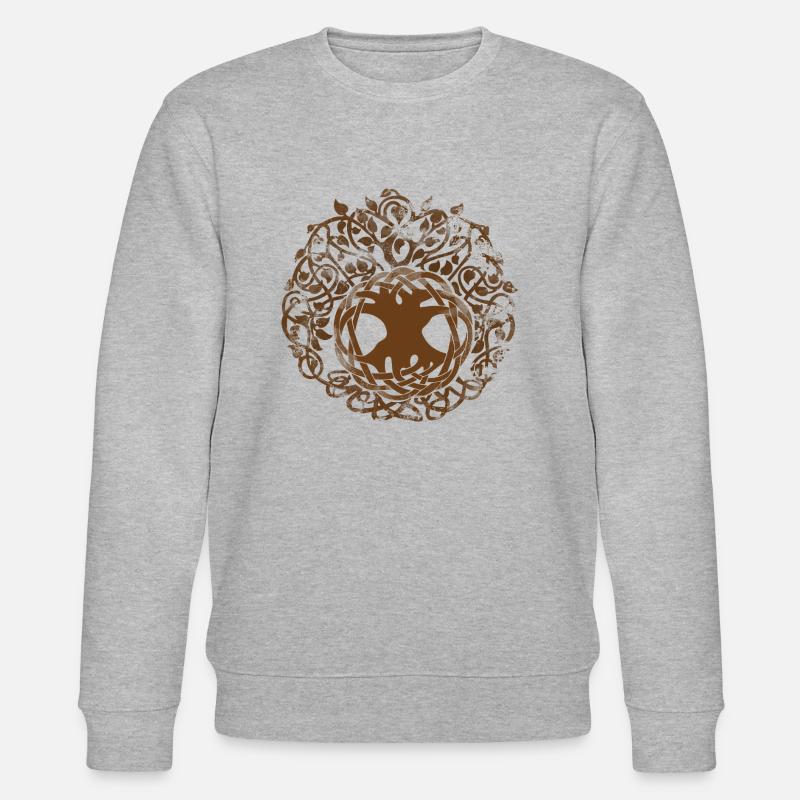 Baum des Lebens - Stanley/Stella Unisex Bio-Sweatshirt CHANGER  - Grau meliert