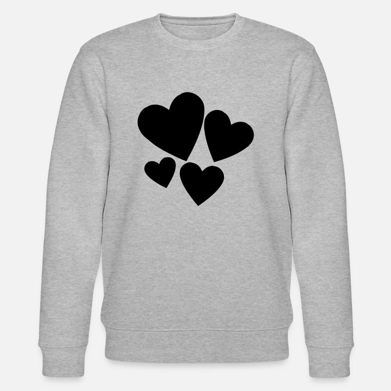 Herzen - Stanley/Stella Unisex Bio-Sweatshirt CHANGER  - Grau meliert