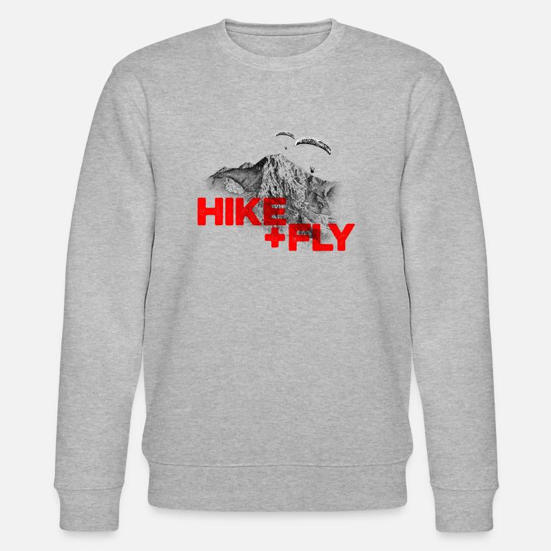Hike & Fly Parapente rouge - Sweat bio CHANGER Stanley/Stella Unisexe - gris chiné
