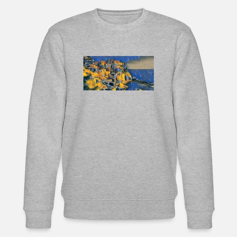 amalfi coast 1 - Stanley/Stella Unisex Bio-Sweatshirt CHANGER  - Grau meliert