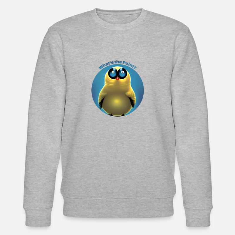 Vogel - What s the Point - Stanley/Stella Unisex Bio-Sweatshirt CHANGER  - Grau meliert