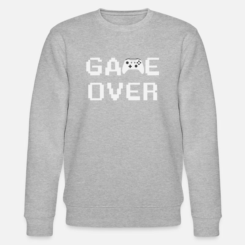 Game Over Controller White - Stanley/Stella Unisex Bio-Sweatshirt CHANGER  - Grau meliert