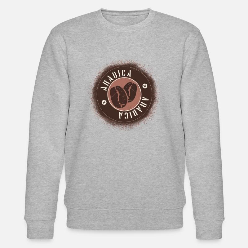 Arabica-Kaffee. - Stanley/Stella Unisex Bio-Sweatshirt CHANGER  - Grau meliert