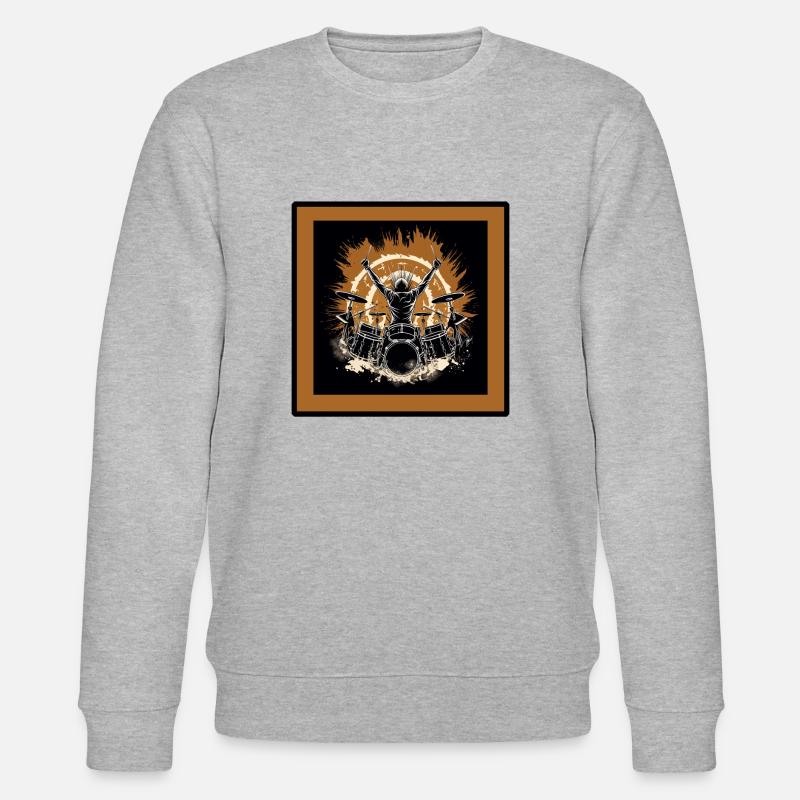 Drummer flash - Stanley/Stella Unisex Bio-Sweatshirt CHANGER  - Grau meliert