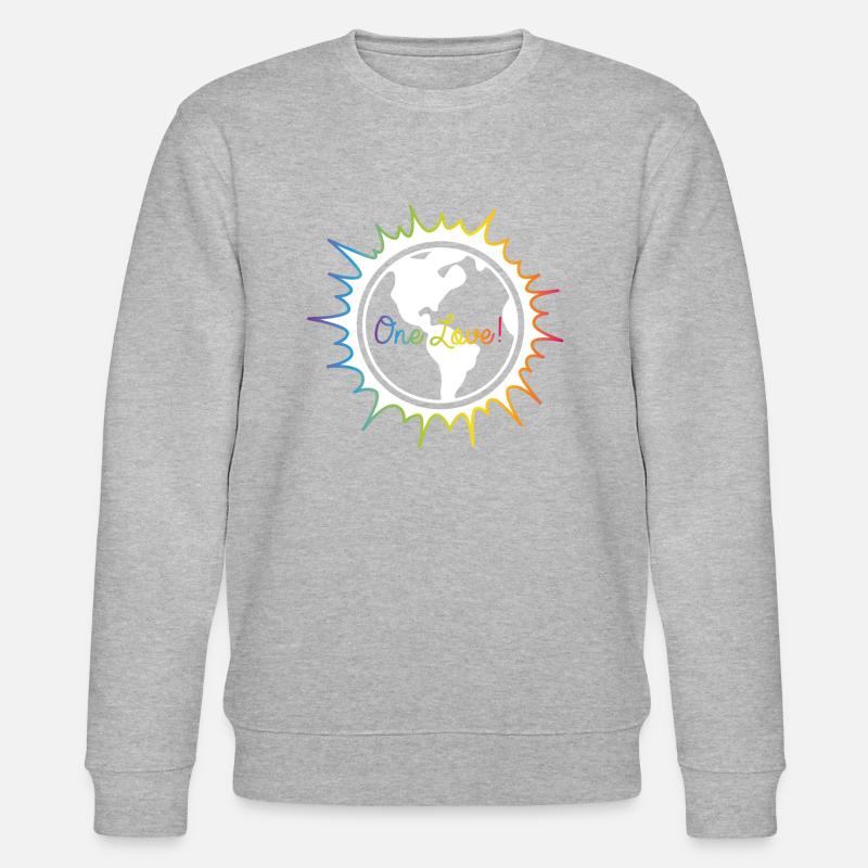 All over Love! - Stanley/Stella Unisex Bio-Sweatshirt CHANGER  - Grau meliert