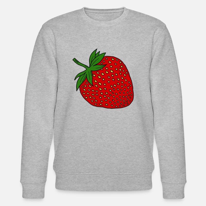 Erdbeere - Stanley/Stella Unisex Bio-Sweatshirt CHANGER  - Grau meliert