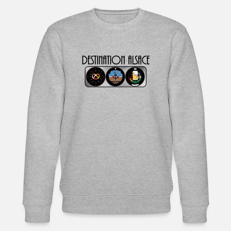 Destination Alsace BCB #tshirtalsace - Sweat bio CHANGER Stanley/Stella Unisexe - gris chiné