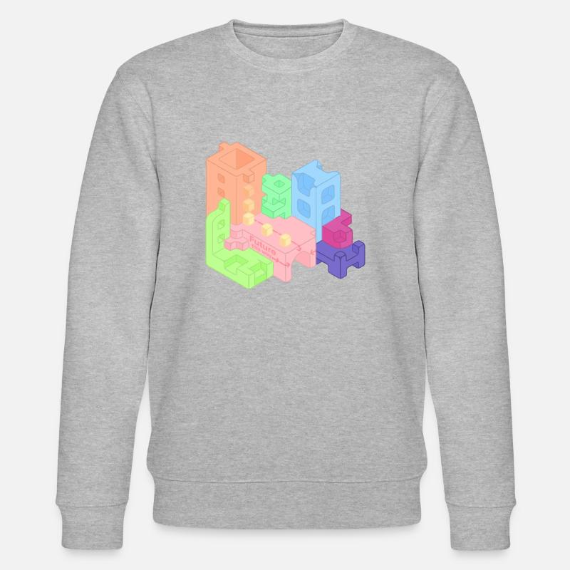 Moderne Stadt - future this way - Stanley/Stella Unisex Bio-Sweatshirt CHANGER  - Grau meliert