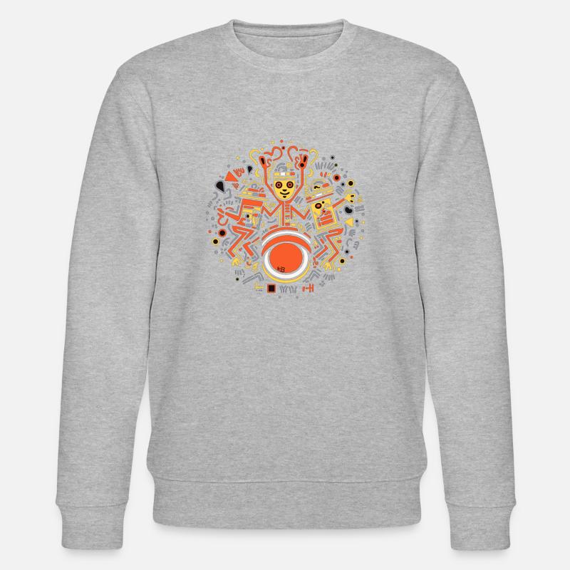 Drum Schlagzeug - Stanley/Stella Unisex Bio-Sweatshirt CHANGER  - Grau meliert