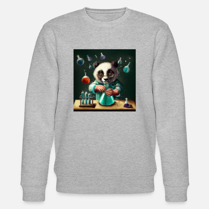 Chercheur Panda - Sweat bio CHANGER Stanley/Stella Unisexe - gris chiné