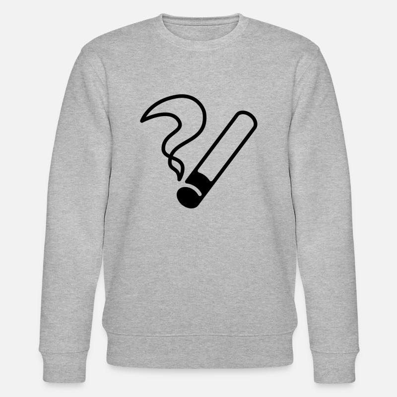 Zigarette / Cigarette / Sèche / Cigarrillo / - Stanley/Stella Unisex Bio-Sweatshirt CHANGER  - Grau meliert