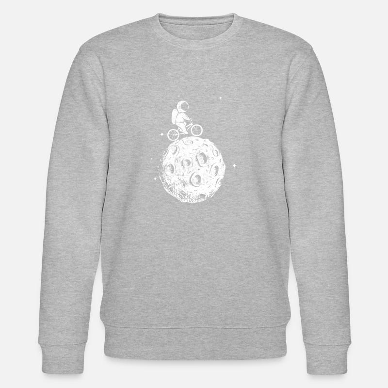 Radfahrer Astronaut - Stanley/Stella Unisex Bio-Sweatshirt CHANGER  - Grau meliert
