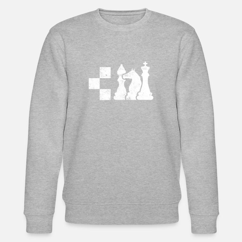 Schach Chess - Stanley/Stella Unisex Bio-Sweatshirt CHANGER  - Grau meliert