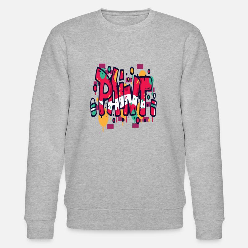 Graffiti Paint - Stanley/Stella Unisex Bio-Sweatshirt CHANGER  - Grau meliert
