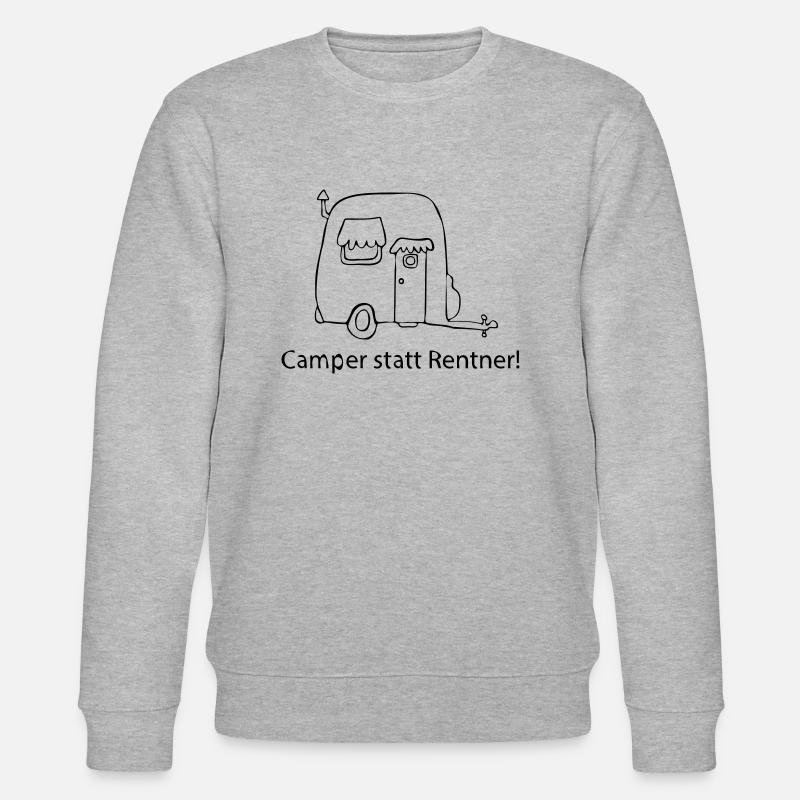 Camper statt Rentner! - Stanley/Stella Unisex Bio-Sweatshirt CHANGER  - Grau meliert
