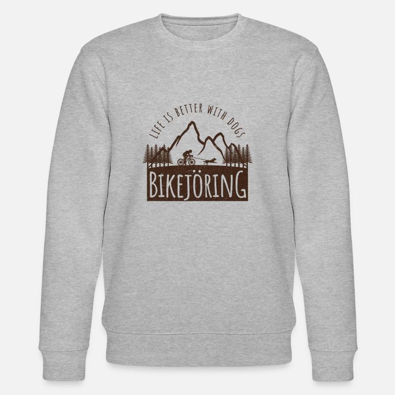 Bikejoring - Sweat bio CHANGER Stanley/Stella Unisexe - gris chiné