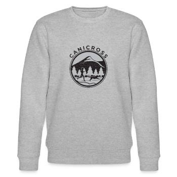 Canicross - Stanley/Stella Unisex Bio-Sweatshirt CHANGER  - Grau meliert - Vorne - Nik (191cm) & Marisol (170cm)