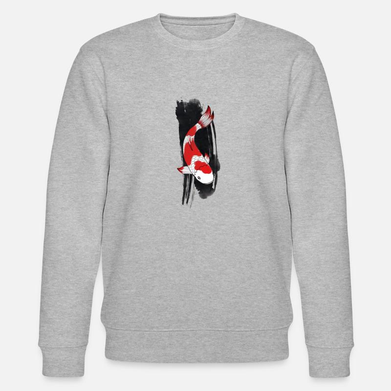 Koi Karpfen - Stanley/Stella Unisex Bio-Sweatshirt CHANGER  - Grau meliert